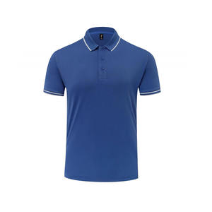 Tenue décontractée respirante en polyester 200gsm pour hommes avec polos Impression de logo personnalisé Prix d'usine Polos vierges - Product Image 5