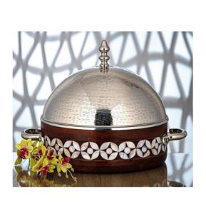 Dernier modèle de marmite de service alimentaire marmite en acier inoxydable de meilleure qualité pour décor d'hôtel marmite de service de nourriture de table - Product Image 2