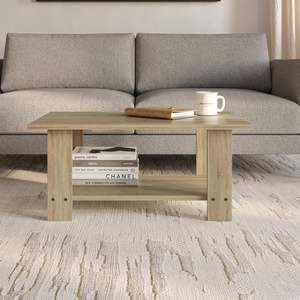 Engineered Wood Coffee <b>Table</b> with Bottom <b>Shelf</b> Bed Side <b>Table</b> for Living Room for Outdoor and Indoor Furniture At Best Price - Product Image 5