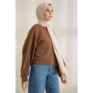 ผ้าคลุมไหล่ไหมเมดินาสีเบจ - เครื่องประดับระดับพรีเมียม - Product Image 2