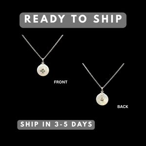 Colgante de Trébol de Cuatro Hojas en Plata 925 |   Nácar Blanco y Tsavorita |   Joyería Fina Personalizada OEM |   Cantidad mínima de pedido: 1 pieza - Product Image 4