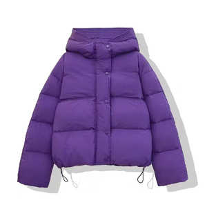 Blouson matelassé à capuche grande taille XL avec faible MOQ en tissu toile style hiver pour homme - Product Image 1