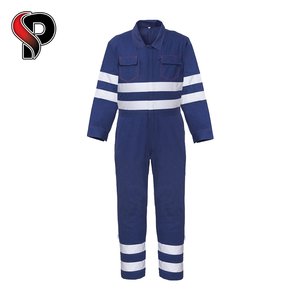 Traje de seguridad vial de alta visibilidad personalizado OEM al por mayor, mono reflectante, ropa de trabajo de construcción, ropa FR, mono ignífugo - Product Image 5