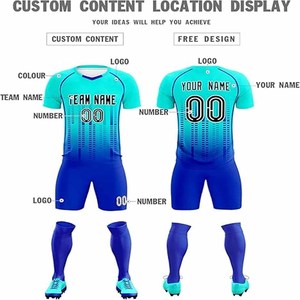 Maillot de football à séchage rapide, uniforme de football, vêtements de sport, uniforme de football à manches courtes, téléchargé par Dress Sports - Product Image 5
