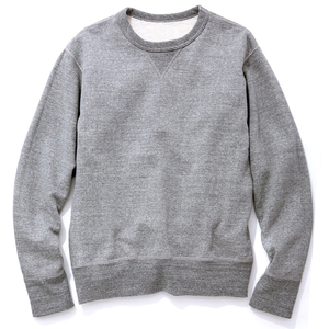 Sweat-shirt personnalisé 100% coton surdimensionné à manches longues de haute qualité hiver col rond gris imprimé pull 3D brodé à l'acide devant - Product Image 1