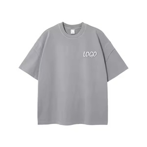 Camiseta de Hombre de Algodón/Fibra de Bambú de Alto Gramaje con Lavado Ácido, Ecológica, de Lona, Personalizable, Lisa, con Diseño Vintage Lavado a la Piedra, Venta al por Mayor - Product Image 3