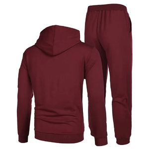 Unisex 350 Gsm Fleece Algodón Orgánico Chándal Logotipo Personalizado Dos Piezas Pantalones de Chándal Sudadera con Capucha Conjunto Maternidad Característica para Mujeres Hombres - Product Image 2
