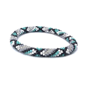 Pulseras de Cuentas de Vidrio Hechas a Mano de Alta Calidad, Multicolores, de Moda, con Aguja de Ganchillo, para Mujer, Venta Directa de Fábrica - Product Image 1