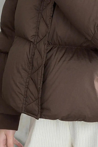 แจ็กเก็ตขนกำมะหยี่ขนยาวสำหรับผู้หญิง, เสื้อโค้ทขนเป็ดกันลมกันหนาว - Product Image 4