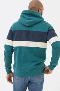 High Quality Low Price Patchwork Pullover Drawstring <b>Hoodies</b> 100% Cotton Fleece Slim Fit Pocket Design Breathable Wholesale Men - Product Image 2