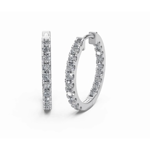 Aros Clásicos Redondos de Diamantes Eleanor de Oro de 9 Quilates de Primera Calidad, Joyería Cultivada en Laboratorio, Proveedor Mayorista B2B para Exportación - Product Image 4