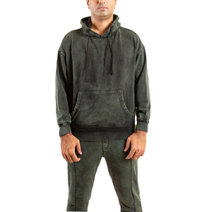 Conjunto Deportivo de Moda 2025, 100% Algodón, para Hombre, Estilo Hip Hop, Chándal de Invierno con Lavado Ácido - Product Image 6