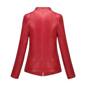 Nouvelles dernières conceptions personnalisées femmes veste en cuir en cuir en gros femmes veste pour femme OEM conception Logo vestes en cuir 2026 - Product Image 4