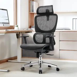 China Ergonomic Black Ergonomic High Back Mesh Office Chair Modern Revolving Work Office Chair For Guest