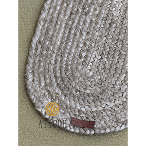 Mantel Individual Ovalado de Yute Trenzado Ecológico 60x30, Mantel Decorativo Tejido a Mano para Mesa de Comedor - Product Image 4