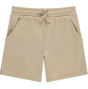 Ropa corta de algodón polar de Color azul liso para niños, ropa informal para exteriores para niñas, holgada con cordón corto transpirable - Product Image 3