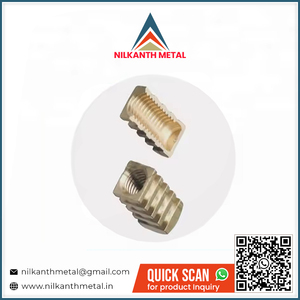 เม็ดมีดทองเหลืองขนาดตามสั่งและตัวแทรกแบบหมุนทองเหลืองตรงจากผู้ผลิต - Product Image 2