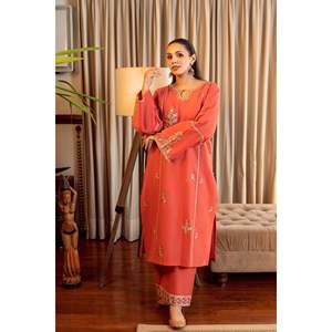 URGE 2-PC Lawn Embroidered Shirt and Trouser <b>Set</b> for Spring/Summer-BIC-211 - Product Image 5