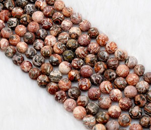 Anshul Impex - Cuentas Redondas de Jaspe Piel de Leopardo de 8 mm, Piedras Preciosas Naturales para Sanación - Product Image 5