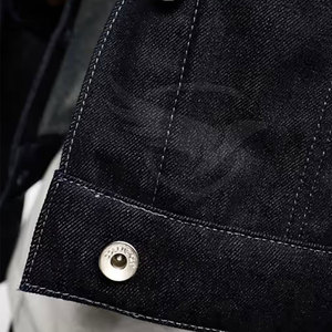 Chaqueta vaquera unisex de diseño único más vendida en precio al por mayor Chaqueta vaquera unisex de ropa de calle de alta calidad - Product Image 4