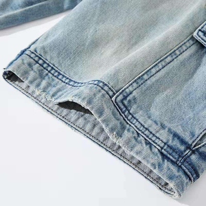 stylish denim <b>shorts</b> for men <b>slim</b> fit design with front pocket durable material custom made high quality casual summer - Product Image 6