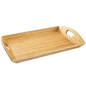 Plateau de service élégant meilleure vente de vaisselle ronde en bois faite à la main pour assiettes et plats Design unique en gros - Product Image 3
