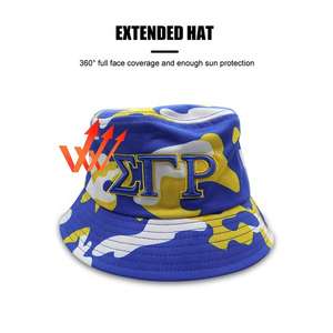 Logotipo personalizado cuatro estaciones griego AK malla cubo sombrero 3D bordado hermandad béisbol fiesta al aire libre uso comercial sombrilla - Product Image 3