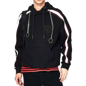 Sudaderas con capucha de algodón de alta calidad para hombre, Diseño a rayas bordado básico personalizado que ofrece diferentes colores, incluido el invierno - Product Image 1