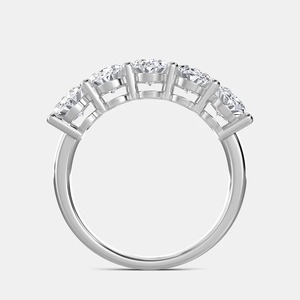 หินห้ารูปไข่ที่สวยงามตัด CVD HPHT Lab ปลูกเพชรครึ่งนิรันดร์แหวนแต่งงานที่ดีเยี่ยมตัดของขวัญที่น่าตื่นตาตื่นใจสําหรับเธอ - Product Image 5