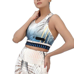 Soutien-gorge de sport de yoga respirant à séchage rapide léger pour femmes ensemble sans couture avant personnalisable Pakistan dernières filles de sublimation - Product Image 6