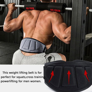 เข็มขัดยิมนีโอพรีนเสริมความสบายสำหรับฝึกยกน้ำหนักแบบไขว้และยกน้ำหนักทั่วไป - Product Image 6