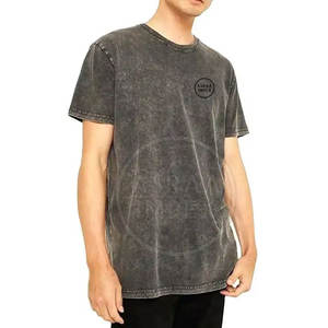 Camiseta vintage de lavado ácido con logotipo personalizado para hombre, ropa de calle de algodón 100% para el mercado de la moda - Product Image 5