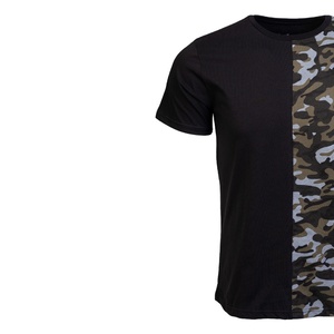 Camiseta Casual de Manga Corta con Cuello Redondo para Hombre, Corte Regular, de Seda/Algodón, Lisa, con Bordado Personalizado, 180g, de Secado Rápido - Product Image 4