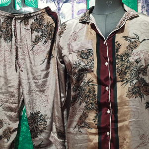 Conjunto de pijama de mezcla de seda de verano para mujer, ropa de dormir suave y transpirable, regalo único para novia, damas de honor, ella - Product Image 1