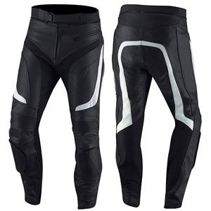 Meilleures ventes Pantalon en cuir de moto de course imperméable en cuir véritable Pantalon en cuir de motard de sécurité - Product Image 3