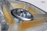 Unité de climatisation cassette de plafond Gold Fin DC Inverter avec compresseur DC pour le chauffage et la climatisation, idéale pour les bureaux et les supermarchés