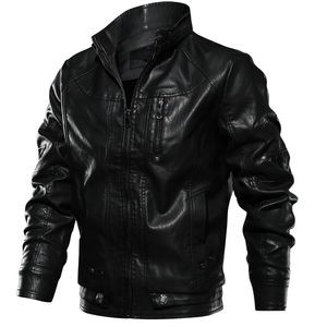 Blouson de moto en cuir pour homme, style urbain, haute qualité, en toile enduite, imperméable, coupe-vent, respirant, séchage rapide, personnalisable - Product Image 3
