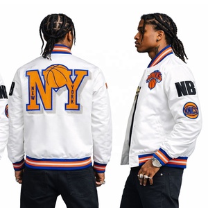 Vestes de baseball personnalisées pour hommes, style Letterman, chaudes, à capuche, col montant, broderie sur le devant, pour l'hiver - Product Image 2