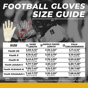 Gants de football américain professionnels en cuir polyester léger et adhérent, personnalisables, haute performance - Product Image 6