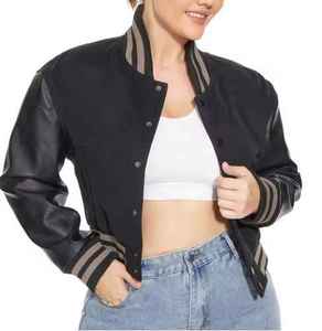 Chaquetas universitarias de algodón transpirable de alta calidad para mujer-Colores y diseños personalizados Precio de impresión digital - Product Image 3