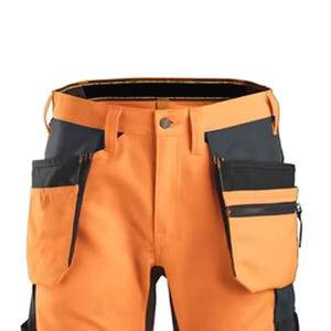 Unisex Visibility Heavy Duty Work Safety Pants Trousers with Reflective Panels Cargo Pockets Winter Workwear Pants - Product Image 2