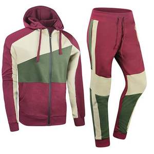 Conjunto de ropa deportiva para hombre de tamaño personalizado, chándal con capucha y cremallera de Algodón 100% con logotipo personalizado - Product Image 1