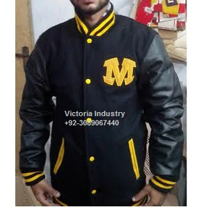 Veste universitaire unisexe en cuir et laine de qualité supérieure, veste universitaire unisexe, patchs personnalisés, veste de baseball, veste de lettreman - Product Image 2