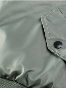 Chaqueta Bomber de invierno para hombre hecha a medida de alta calidad nueva llegada chaqueta de tela de lona - Product Image 5