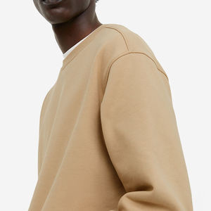 Crew Neck Terry <b>Fleece</b> Sweatshirt for Men Cotton Inside Pullover Heavy Weight O Neck <b>Jumper</b> Men Sweatshirt - Product Image 4