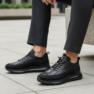 Zapatos Deportivos de Piel Genuina para Hombre M053, con Espuma Viscoelástica Antideslizante, para Venta al Por Mayor y Exportación - Product Image 3