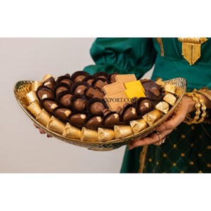 Conception standard Bol à chocolat décoratif en métal Poli miroir Métallique OEM Vaisselle personnalisée Dessert Bol à chocolat Vente - Product Image 3