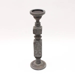 Portavelas de Madera Retro, Perfecto para Decoración del Hogar, Mesa, Sala de Estar, Dormitorio y Rincón Acogedor, Hecho a Mano en India - Product Image 1