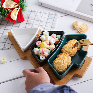 Bandeja de madera para servir en forma de árbol, tabla de quesos de Acacia rústica para fiestas navideñas, Decoración de cocina y regalos - Product Image 3