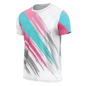 T-shirt de sport pour homme à manches courtes, coupe ajustée, respirant, séchage rapide, impression par sublimation de qualité supérieure, pour la course à pied, la remise en forme et l'entraînement - Product Image 4